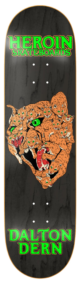 Heroin | 8.5" Dalton Dern Panther Skateboard Deck (Assorted Wood Colors)
