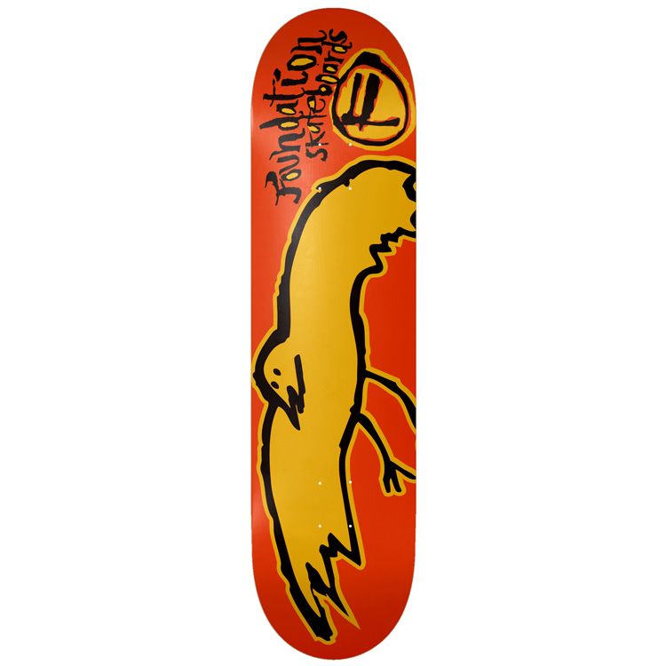 Foundation | 8.25" F Bird Orange Skateboard Deck