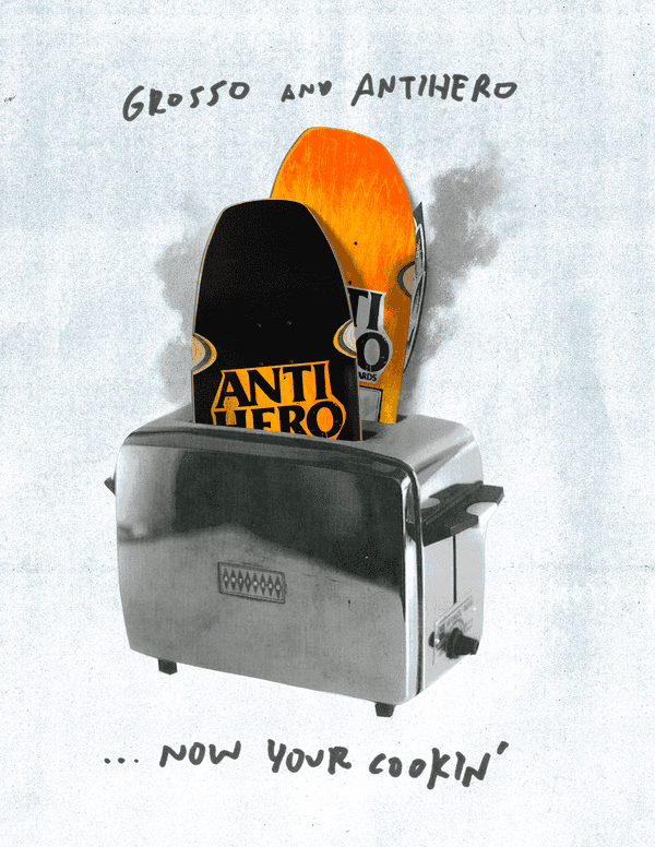 Anti-Hero | 9.25" Skateshop Day 2025 Grosso Hand Plant Deck - Fade