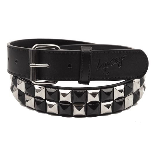 Loosey | Stud Finder Belt - Checkered Black/Silver