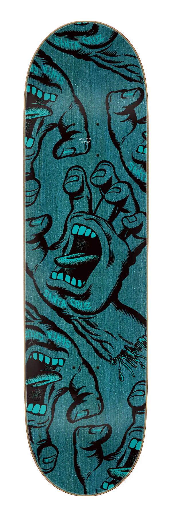 Santa Cruz | 8.25" Crowded Hand Skateboard Deck