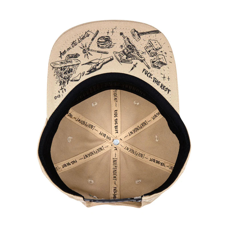 Independent | Bratrud Notebook Snapback - Khaki