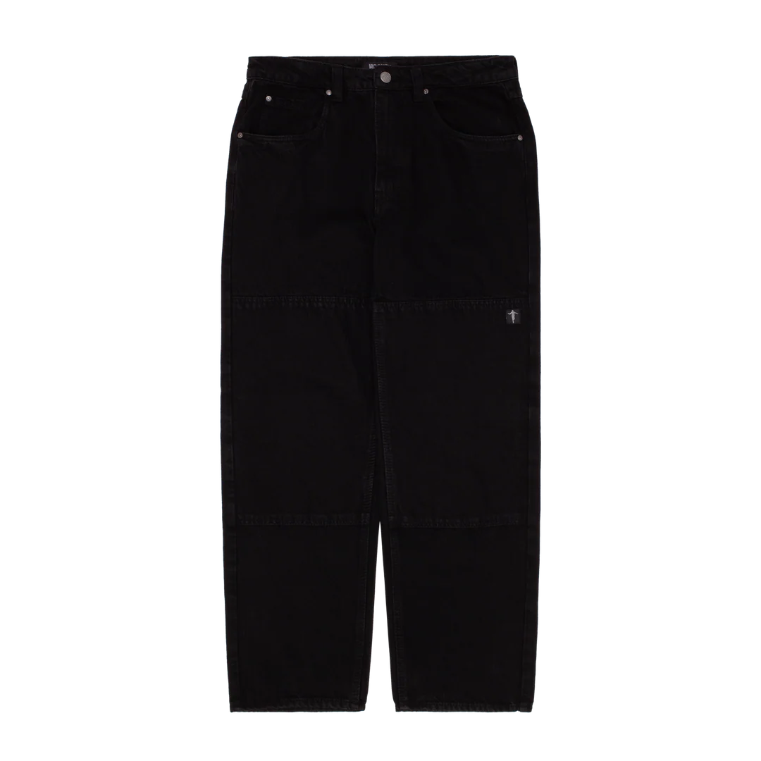パンツ Hockey Double Knee Jean Washed Black Hockey Double Knee Jean – Fucking Awesome