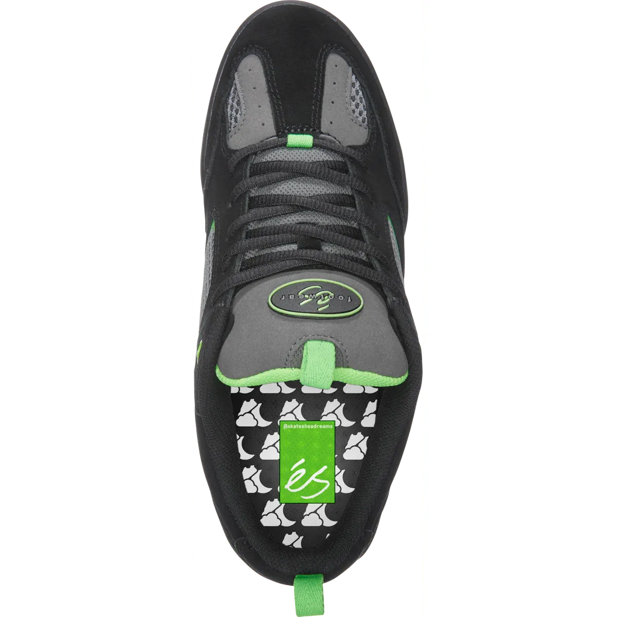 eS | Quattro / Skate Shoe Dreams - Black/Grey/Green