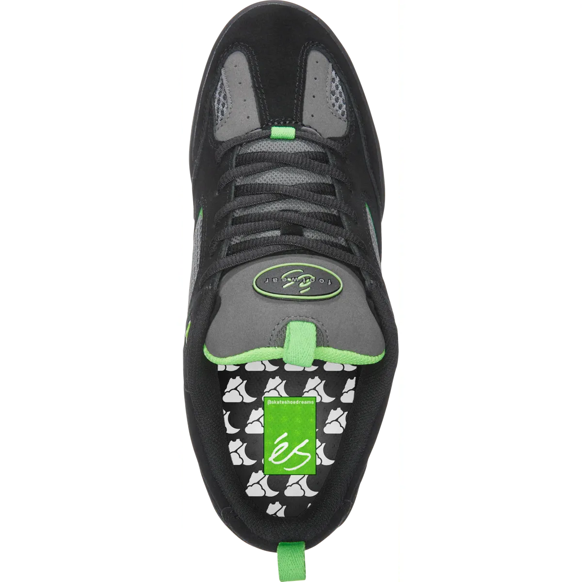 'eS | Quattro / Skate Shoe Dreams - Black/Grey/Green
