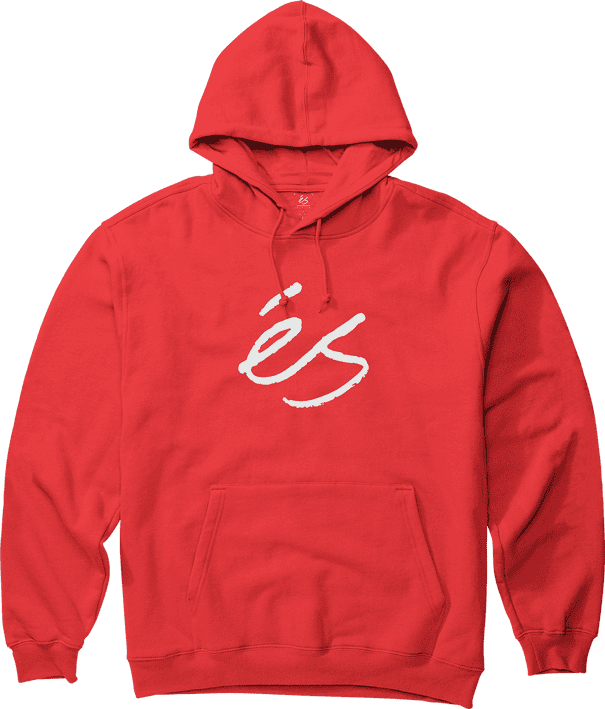 eS | Script Heavyweight Hoodie - Red