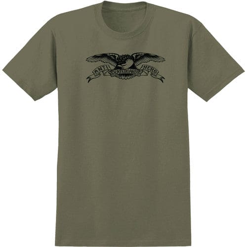 Anti-Hero | Basic Eagle Shirt - Military Green Black