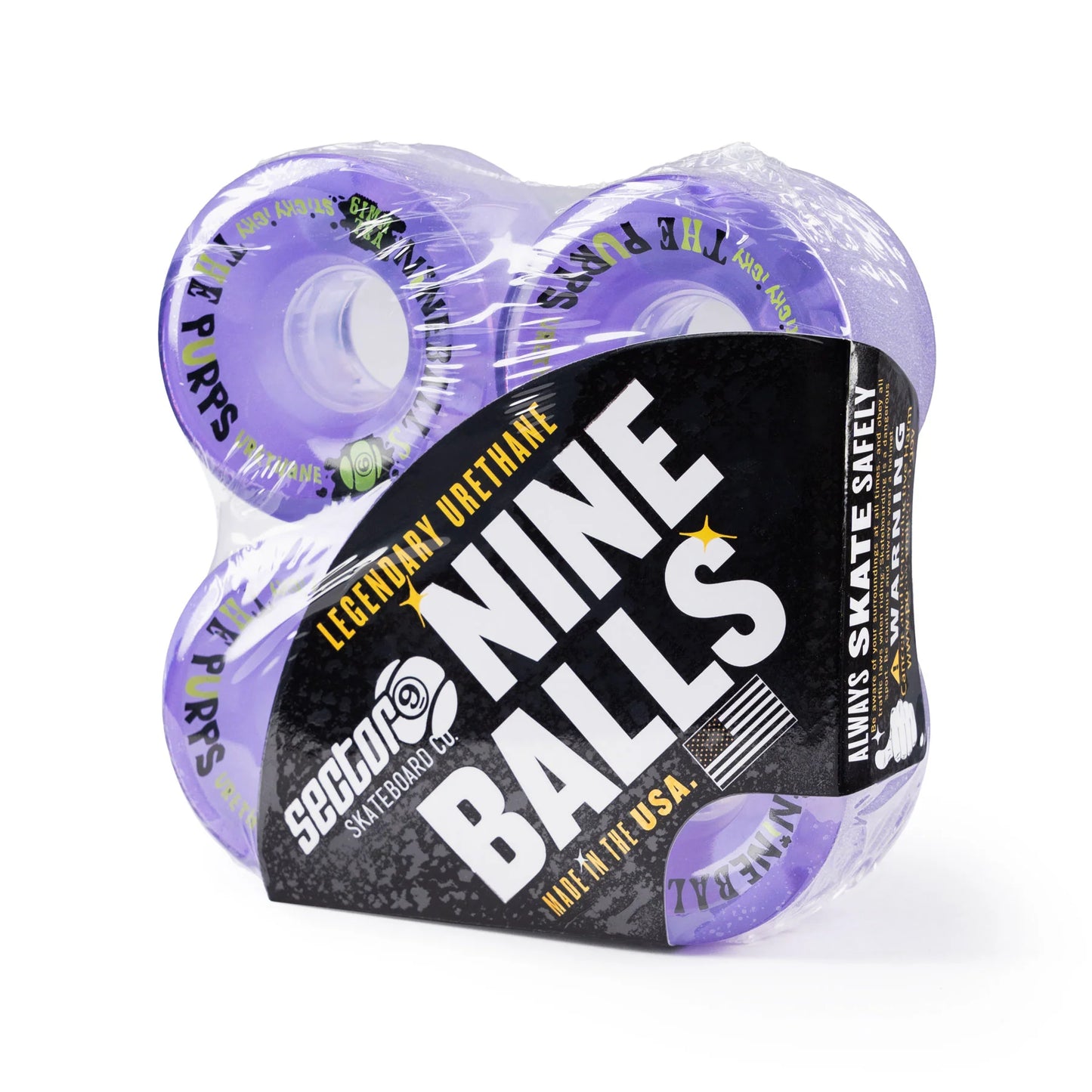 Sector 9 | 61mm/78a Nineball Purps Wheels - Purple