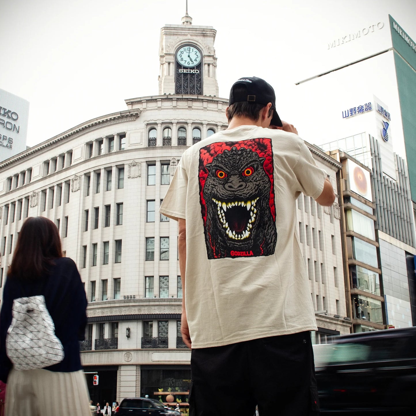 Santa Cruz | Godzilla Destroyer Stripes Shirt - Sand