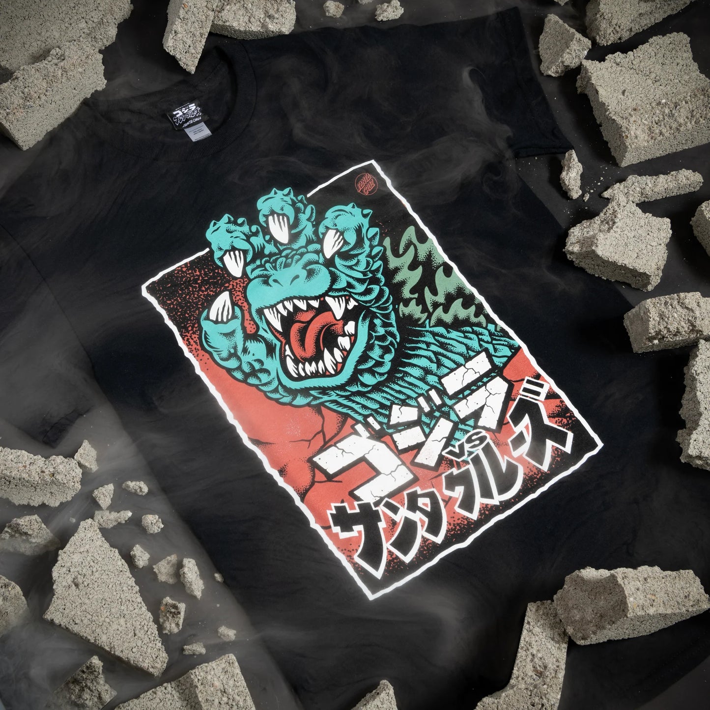 Santa Cruz | Godzilla Hand Front Shirt - Black