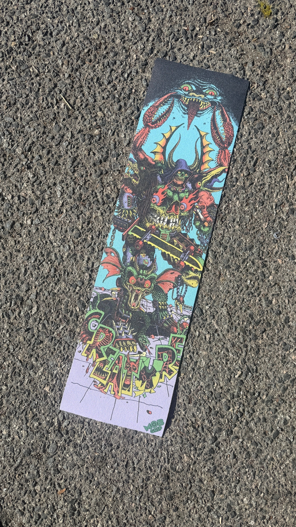 Mob | 9" x 33" Creature Riot Hallucination Graphic Skateboard Grip Tape