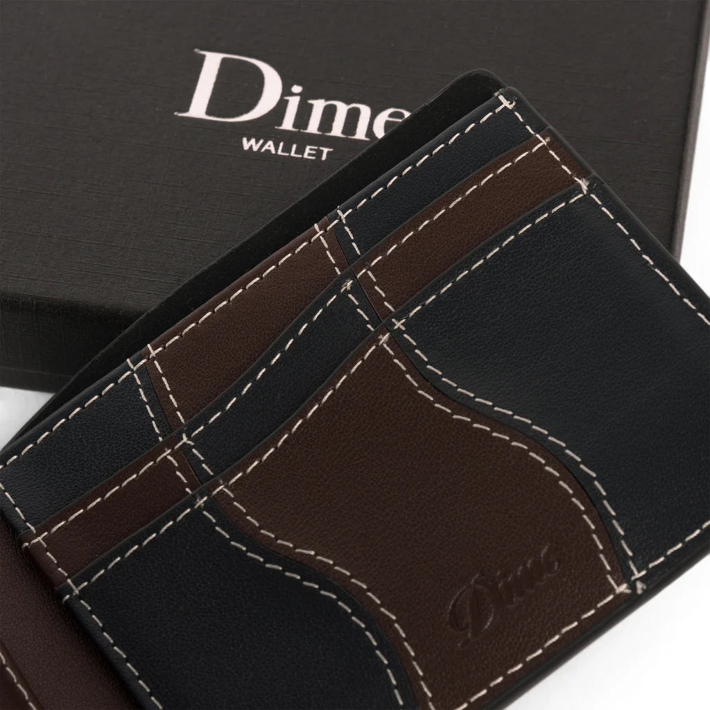 Dime | Wave Leather Wallet - Black