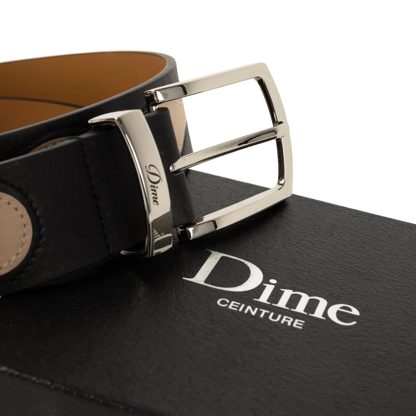 Dime | Premium Leather Belt - Black