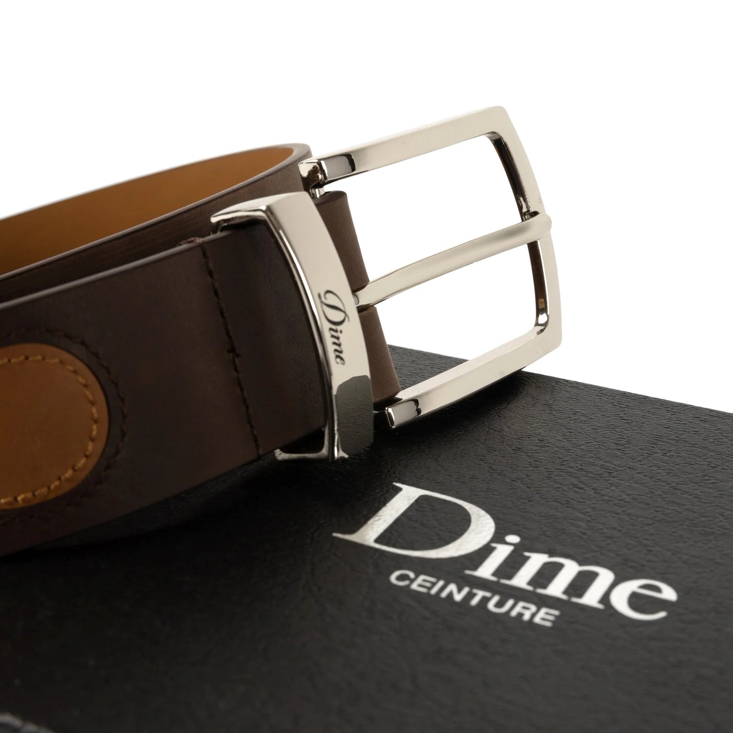 Dime | Premium Leather Belt - Brown
