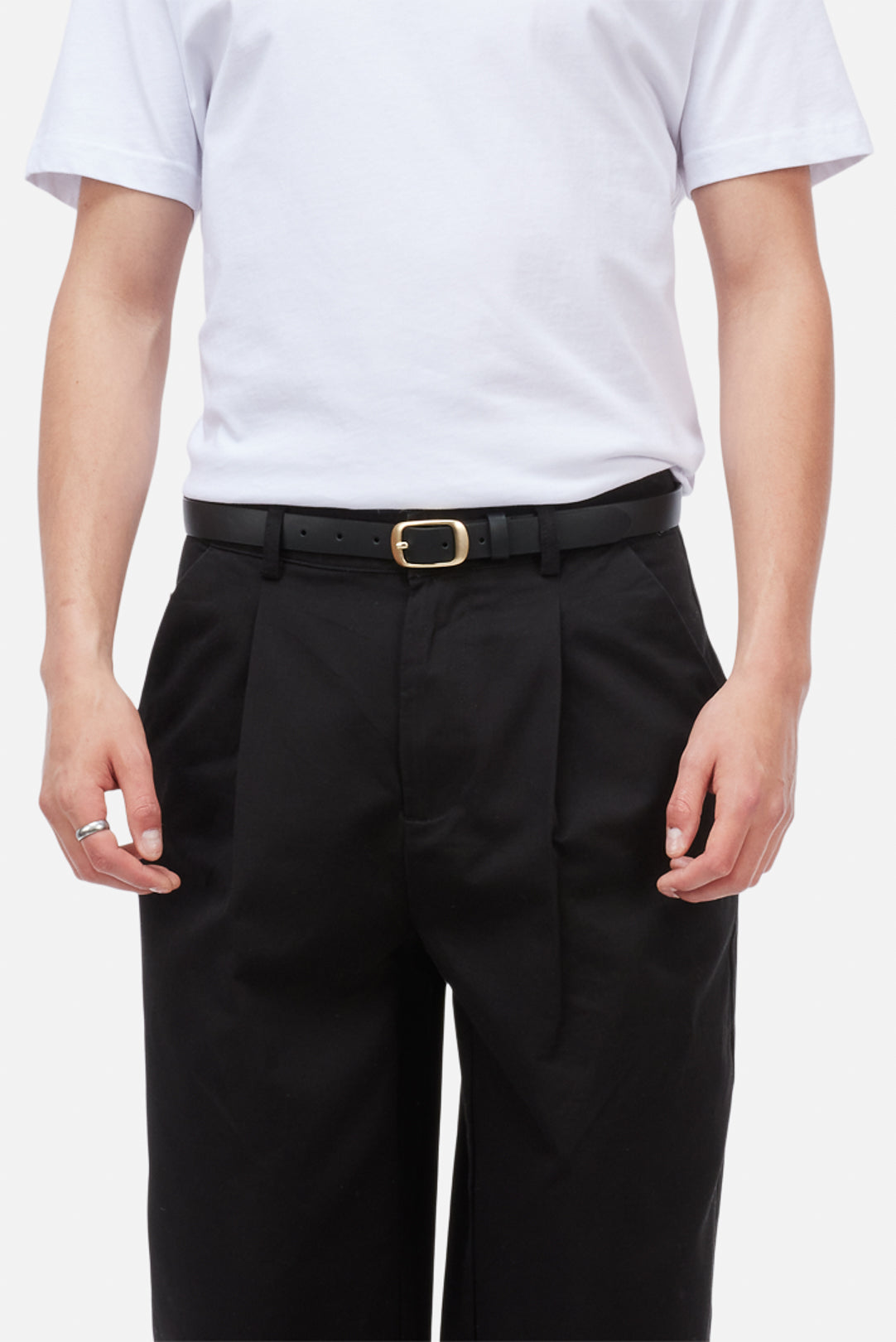 Dime | 1" Leather Dress Belt - Black