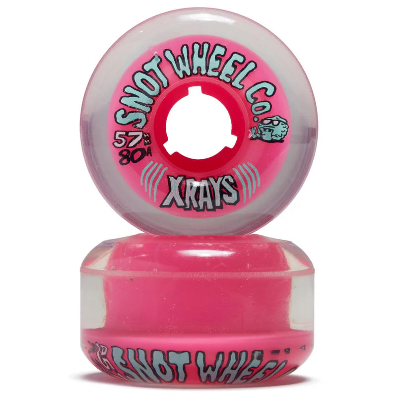 Snot | 57mm/80a X-Rays Clear/Pink Core Cruiser Wheels