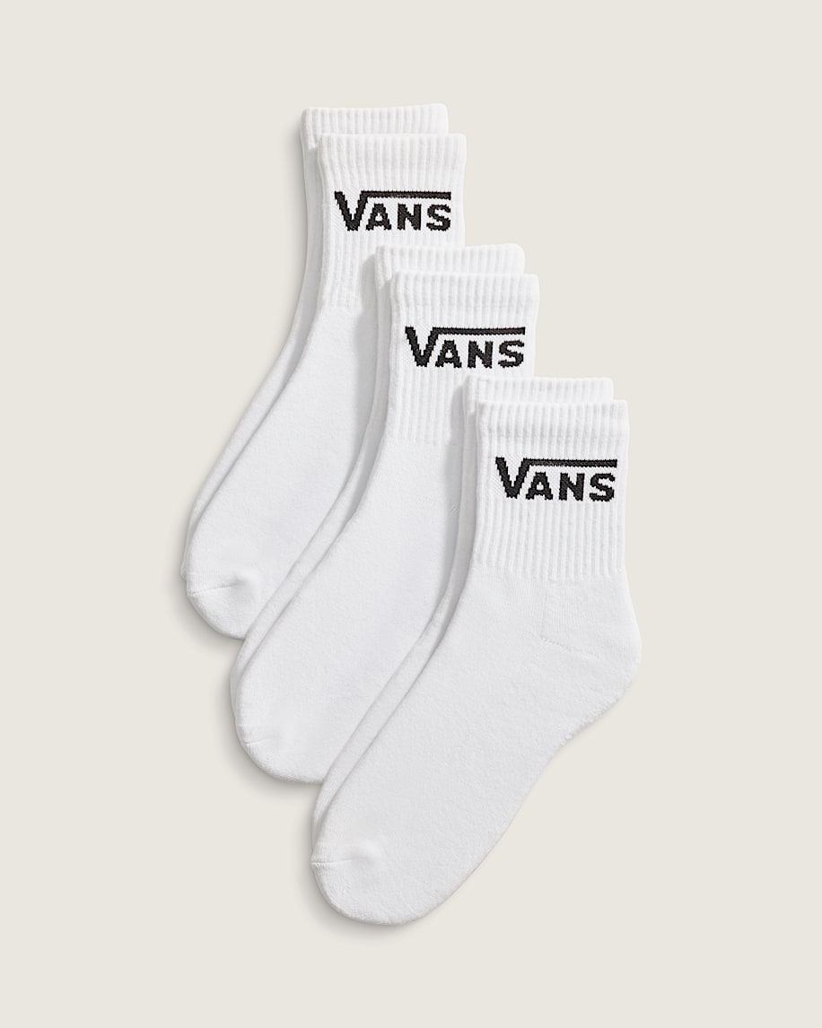 Vans | 3 Pack Half Crew Socks - White
