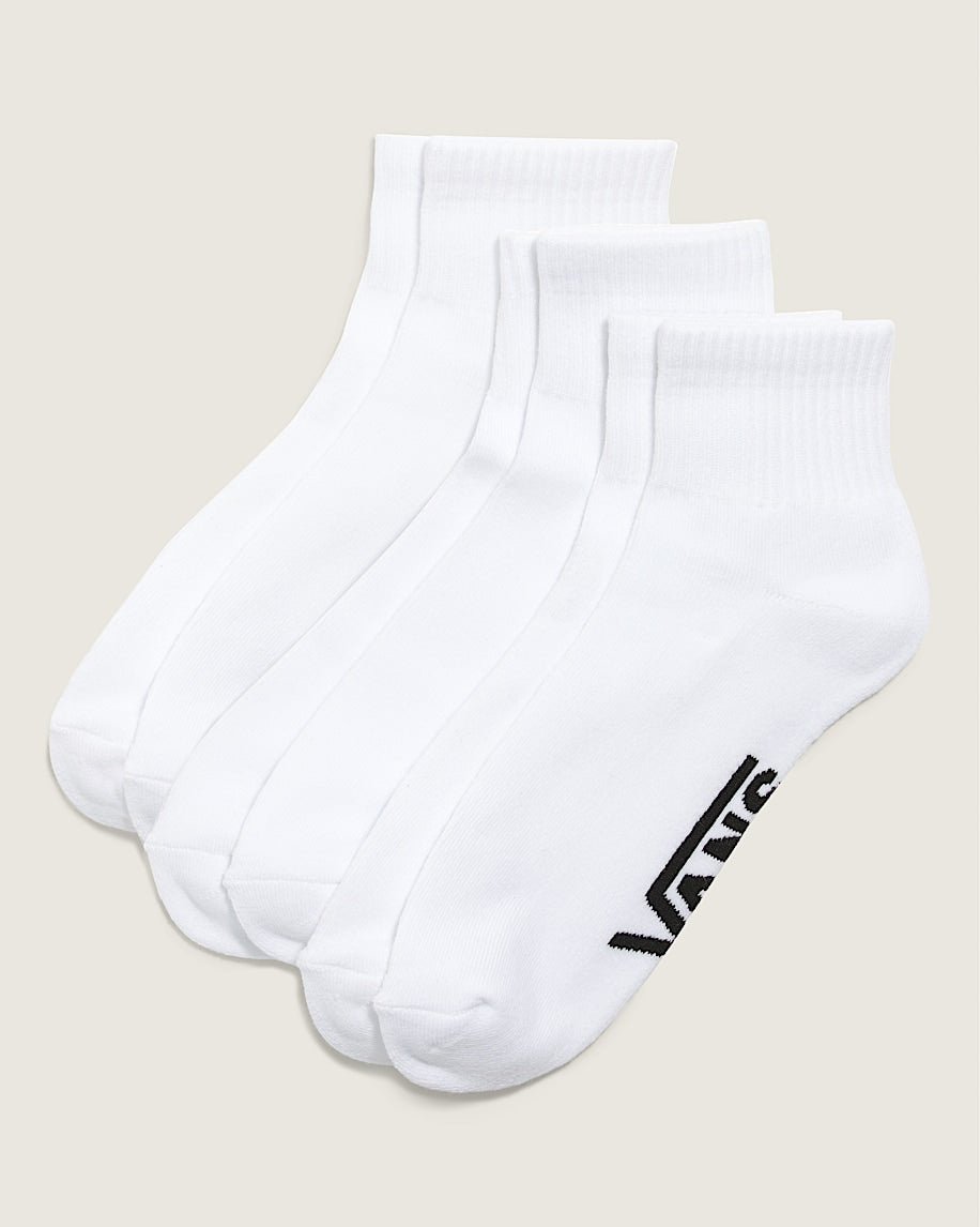 Vans | 3 Pack Quarter Crew Socks - White