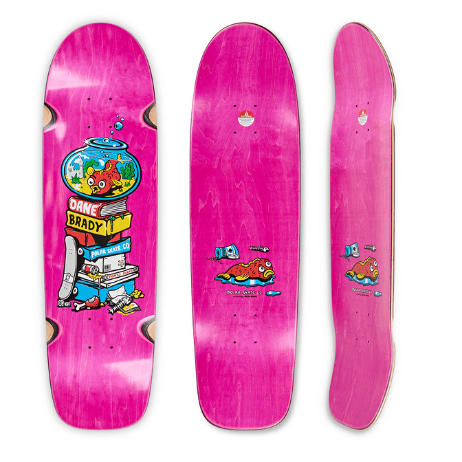 Polar | 8.75" Dane Brady Fish Bowl Deck - Surf Jr. Shape PINK