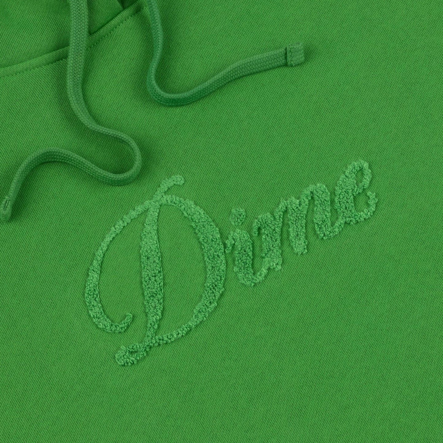 Dime | Cursive Logo Pullover Hoodie - Kelly Green