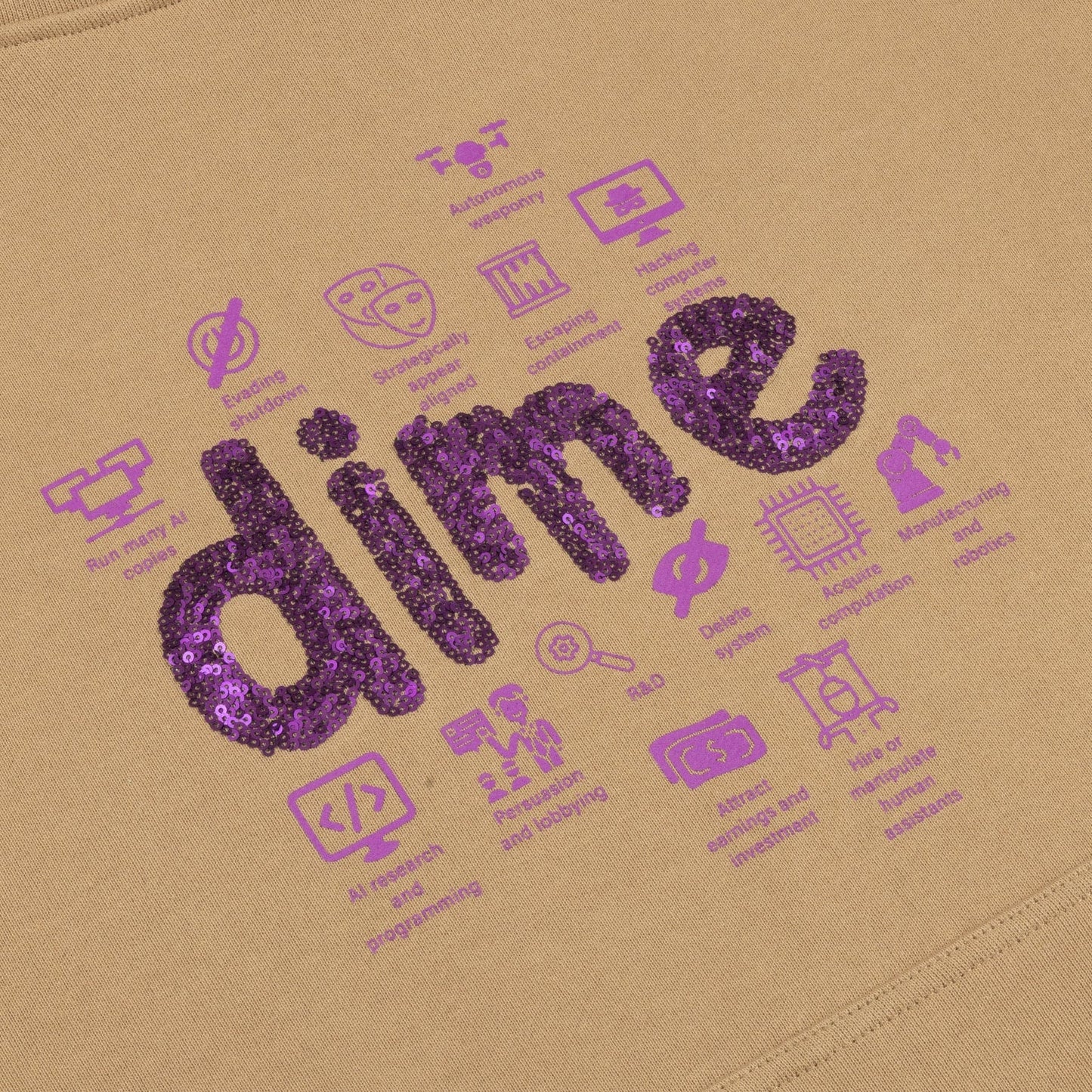 Dime | Agi Pullover Hoodie - Sepia