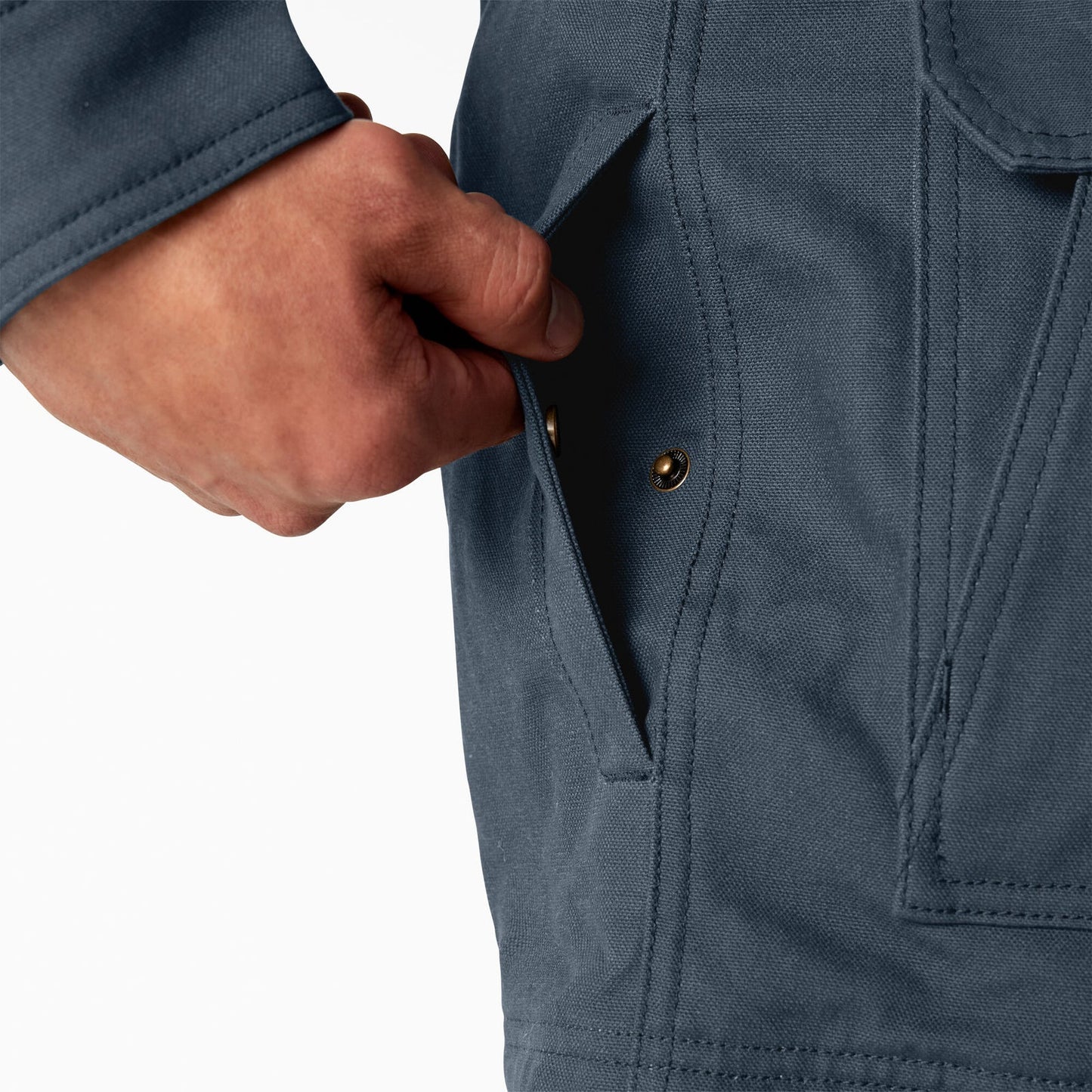 Dickies | Wax Coated Canvas Chore Coat - Airforce Blue