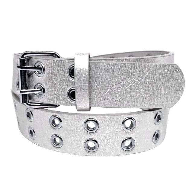 Loosey | Grommet Hole Belt - Silver