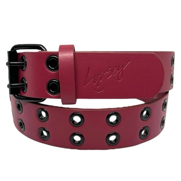 Loosey | Grommet Hole Belt - Maroon