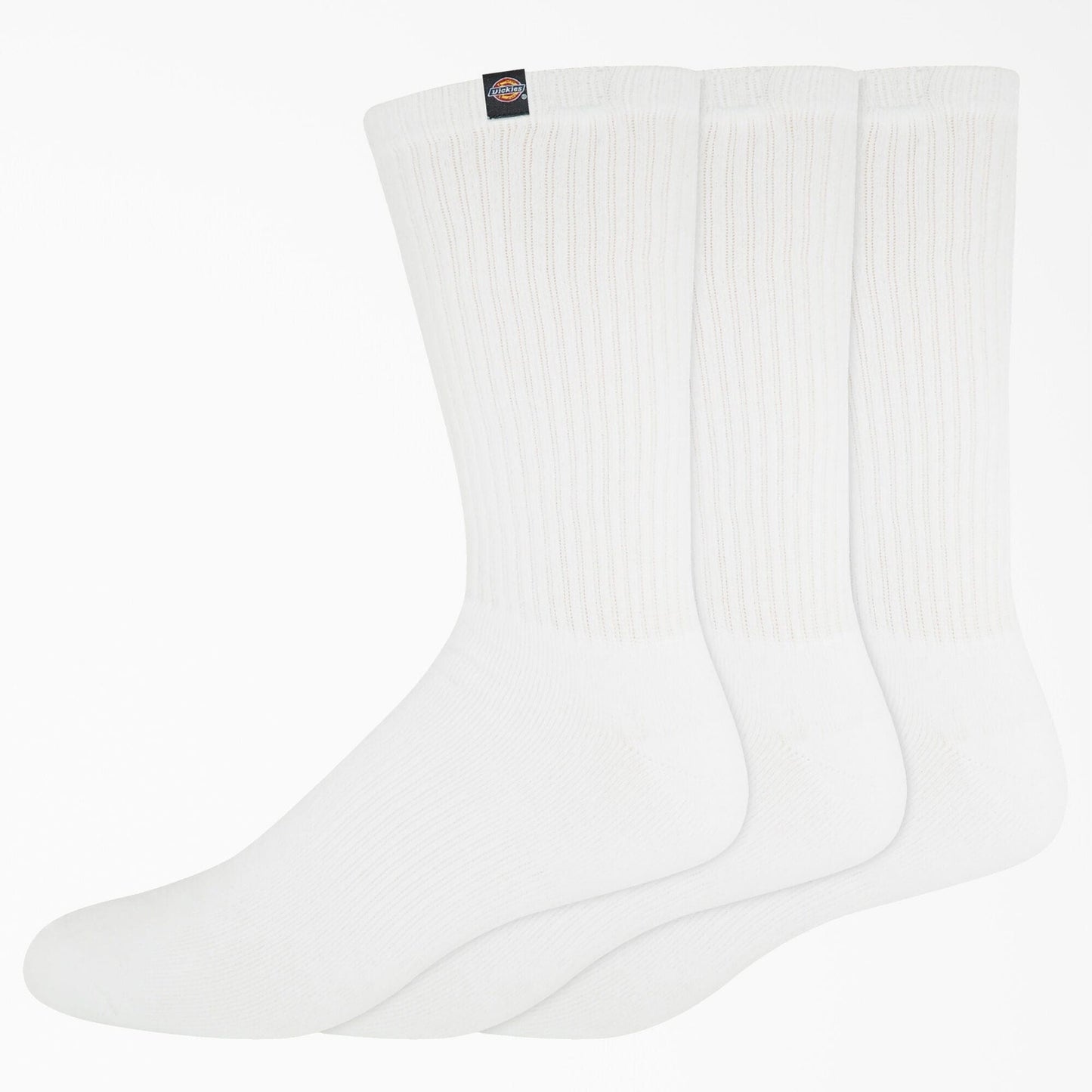 Dickies | Label Crew Socks 3-Pack - Size 6-12 - White