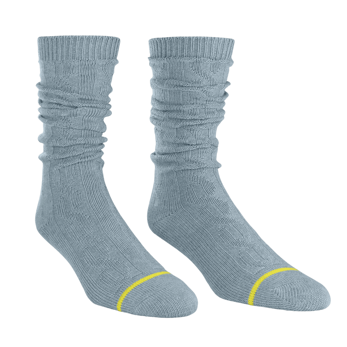 Cozy Girl Cable Knit Knee-High Socks - Charcoal (Womens 5.5 - 10)