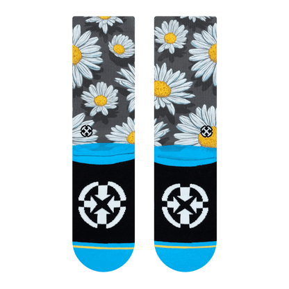 Spring Daisies Crew Socks Art By Slogan (Medium)