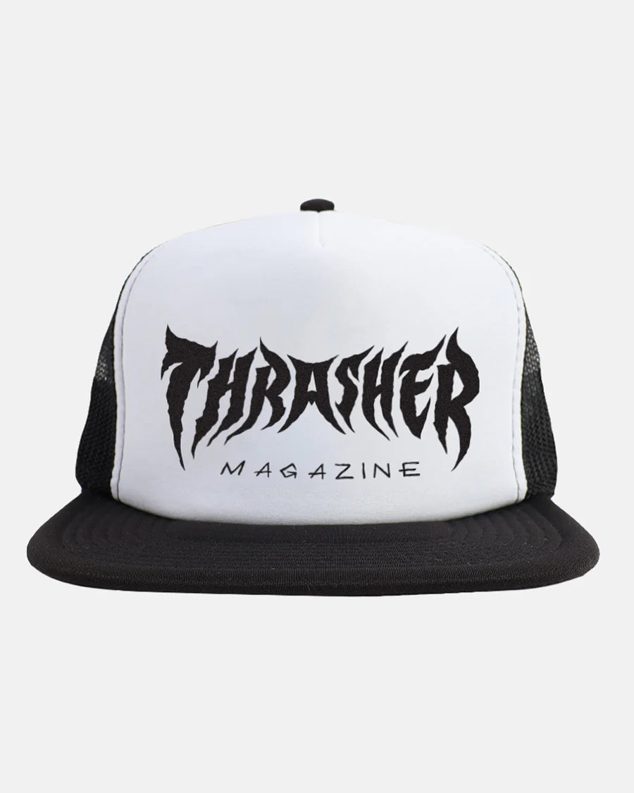 Thrasher | Metal Trucker Hat - Black/White