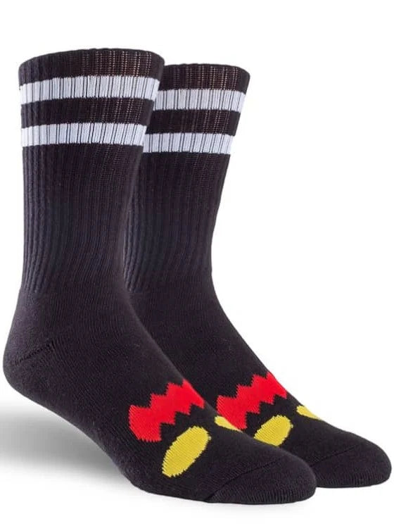 Toy Machine | Monster Face Crew Socks - Black