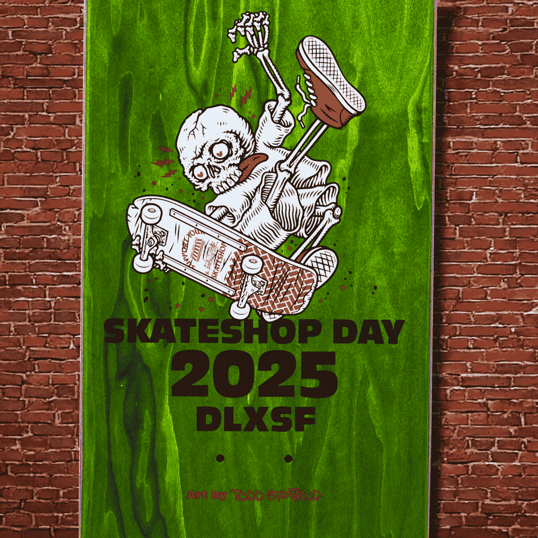 DLXSF | 8.25" Skateshop Day 2025 Todd Bratrud Skeleton Launch Deck