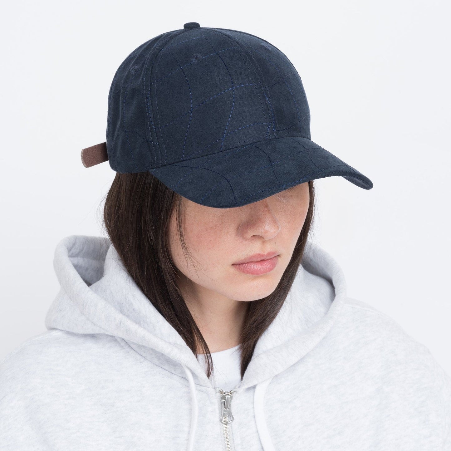 Dime | Wave Quilted Full Fit Hat - Indigo
