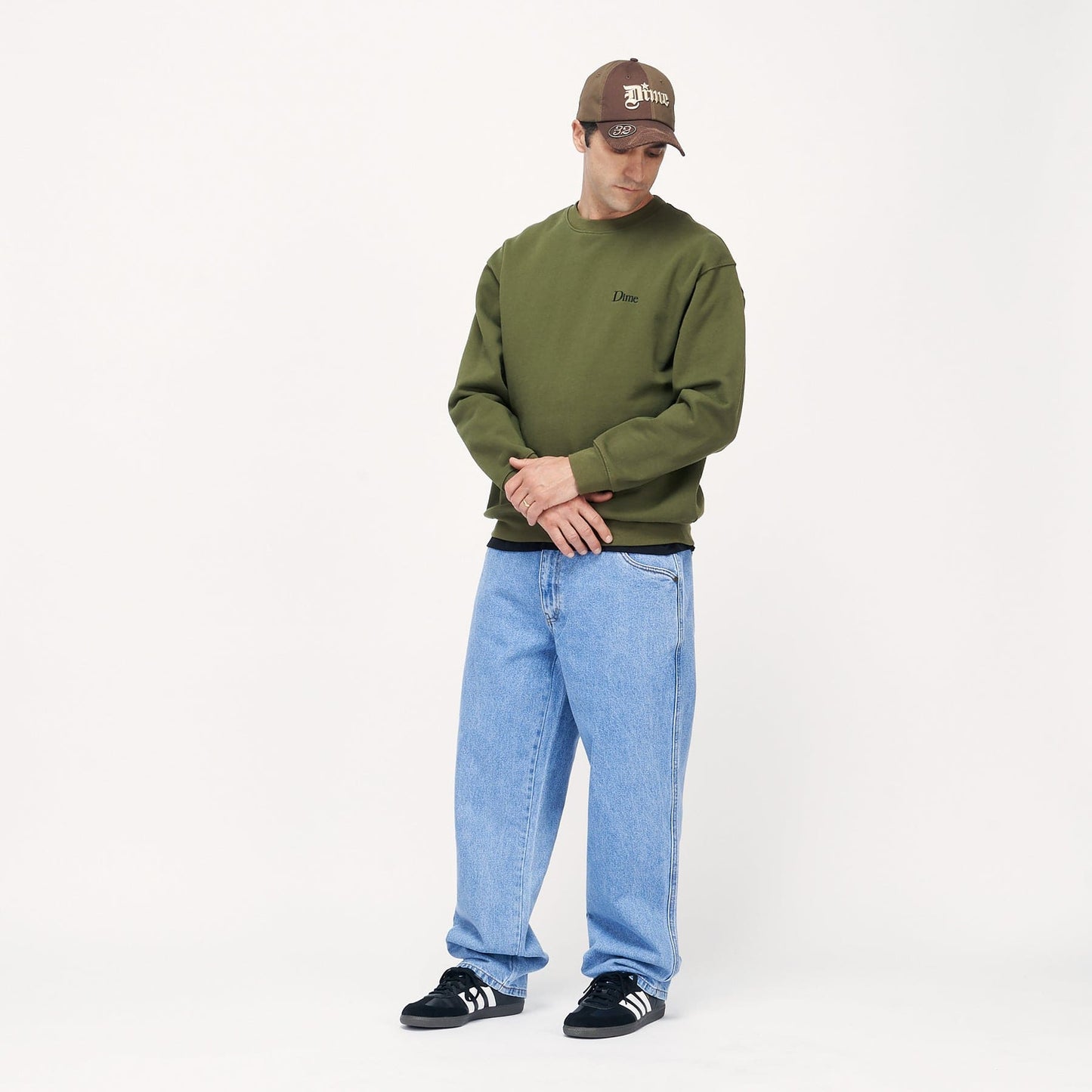 Dime | Classic Relaxed Denim Pants - Blue Washed