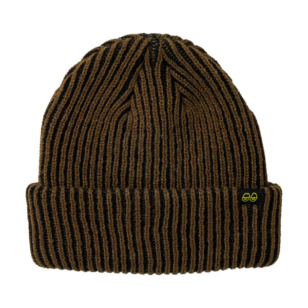 Krooked | Eyes Clip Cuff Beanie - Black/Brown