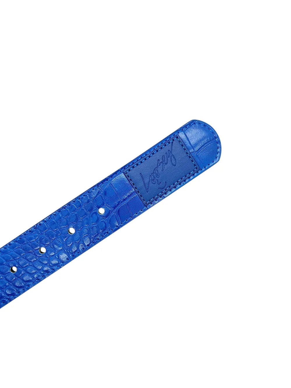 Loosey | Croc Skin Belt - Blue