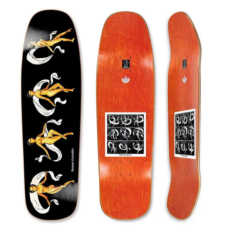 Polar | 9.2" Roman Gonzalez Family Archive Deck - Black (1992 Shape)