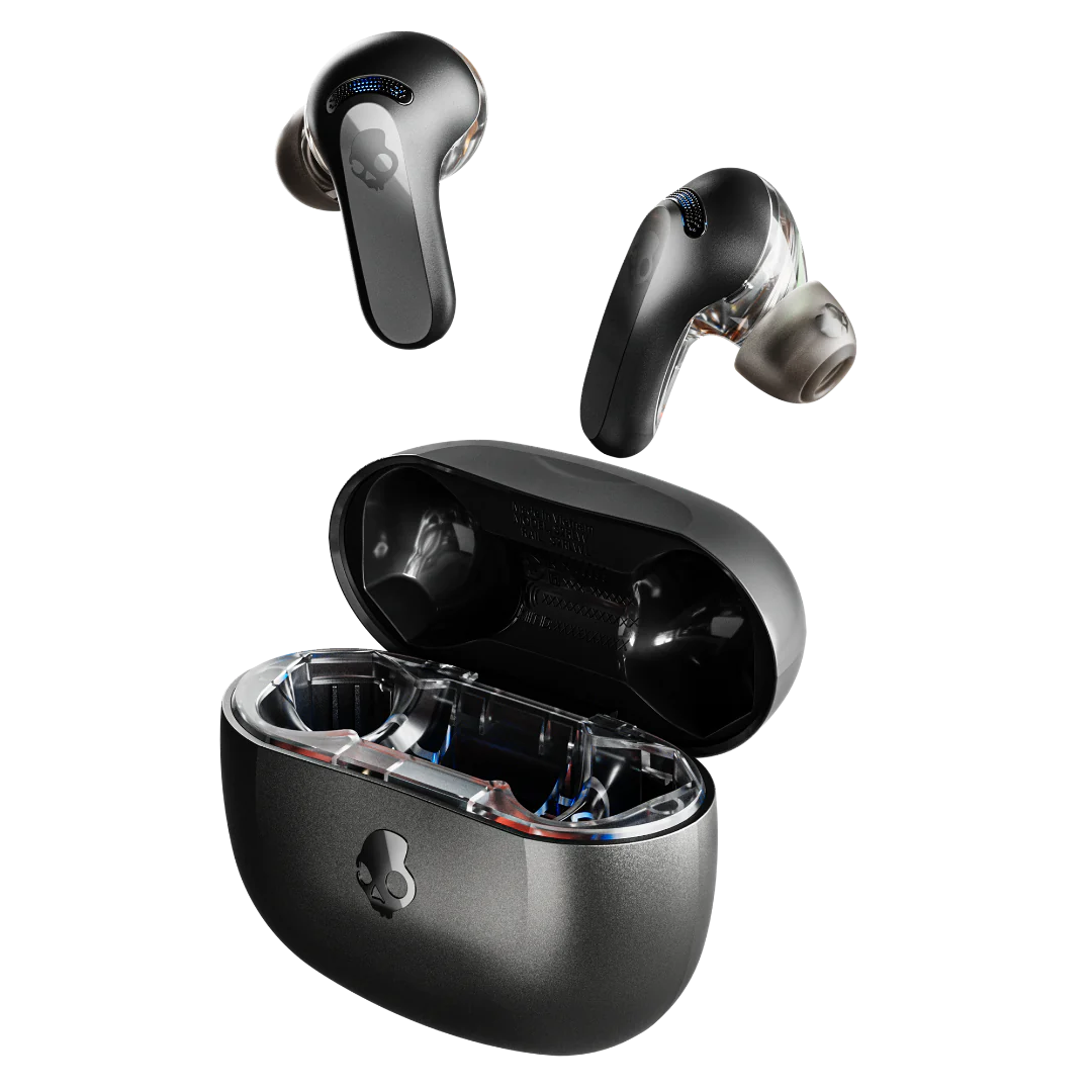Skullcandy | Rail Active Noise Cancelling Earbuds - True Black Skullcandy | Rail Active Noise Cancelling Earbuds - True Black