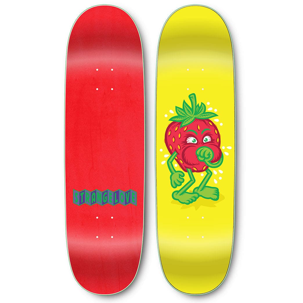 Strangelove | 8.875" Strawberry Cough Velvet Flocked Deck - Yellow
