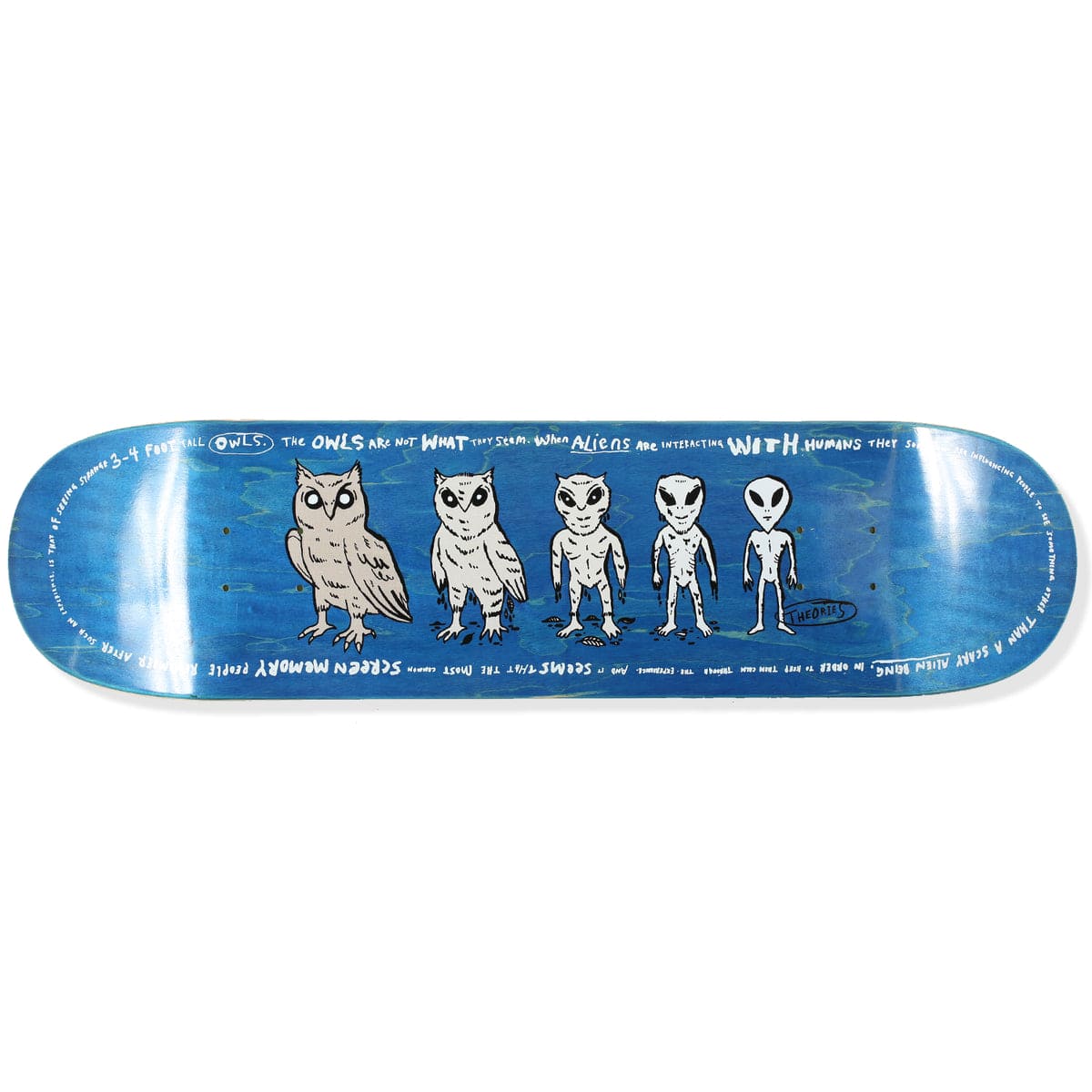 Theories | 8.25" Owlien Deck (Assorted Colors)
