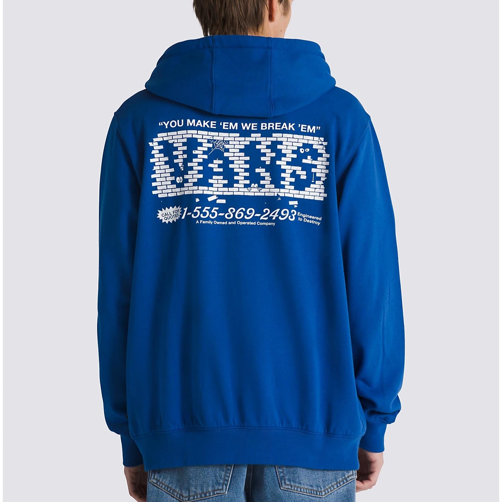 Navy blue vans hoodie best sale