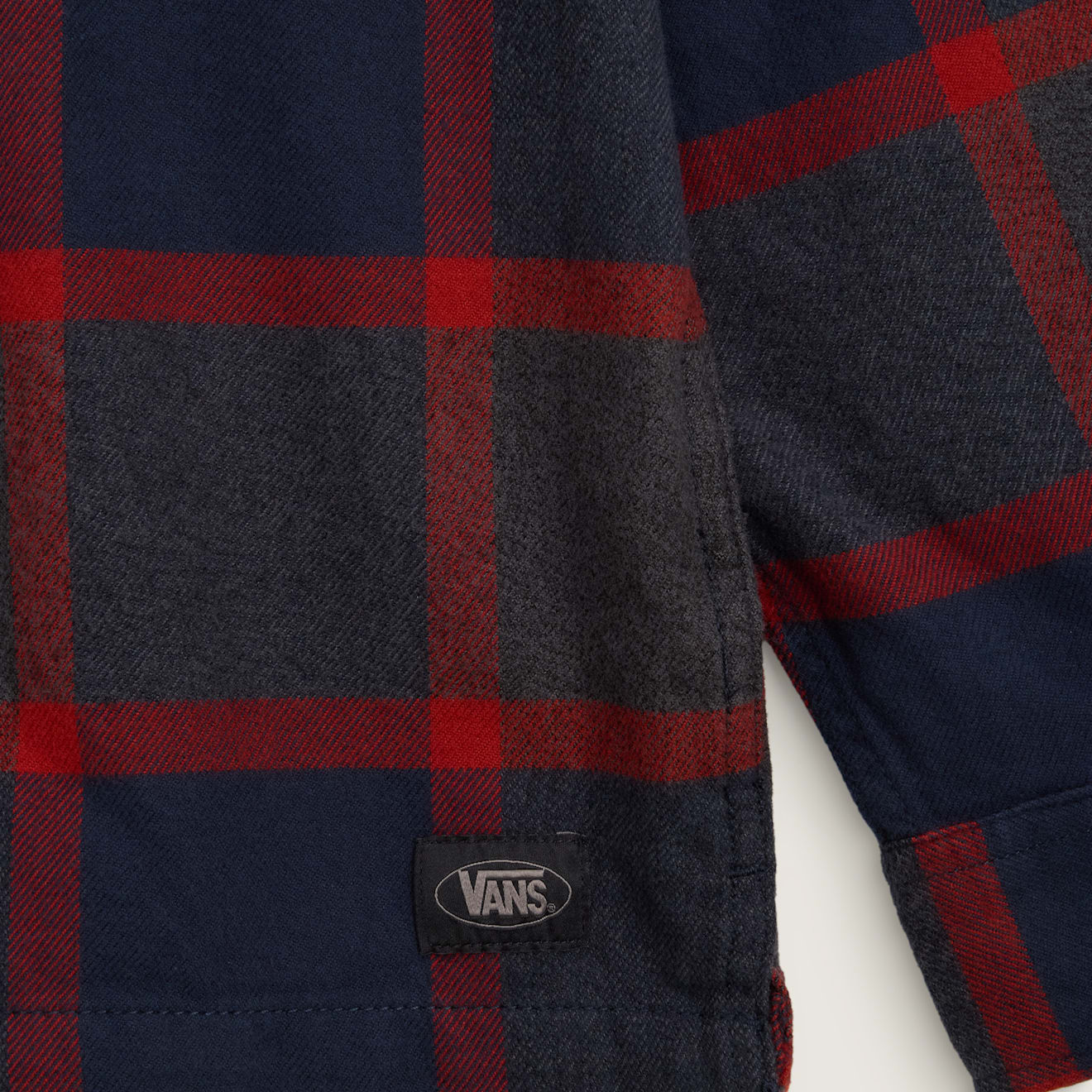 Vans | Larkspur Plaid Flannel Longsleeve Shirt - Parisian Night Blue