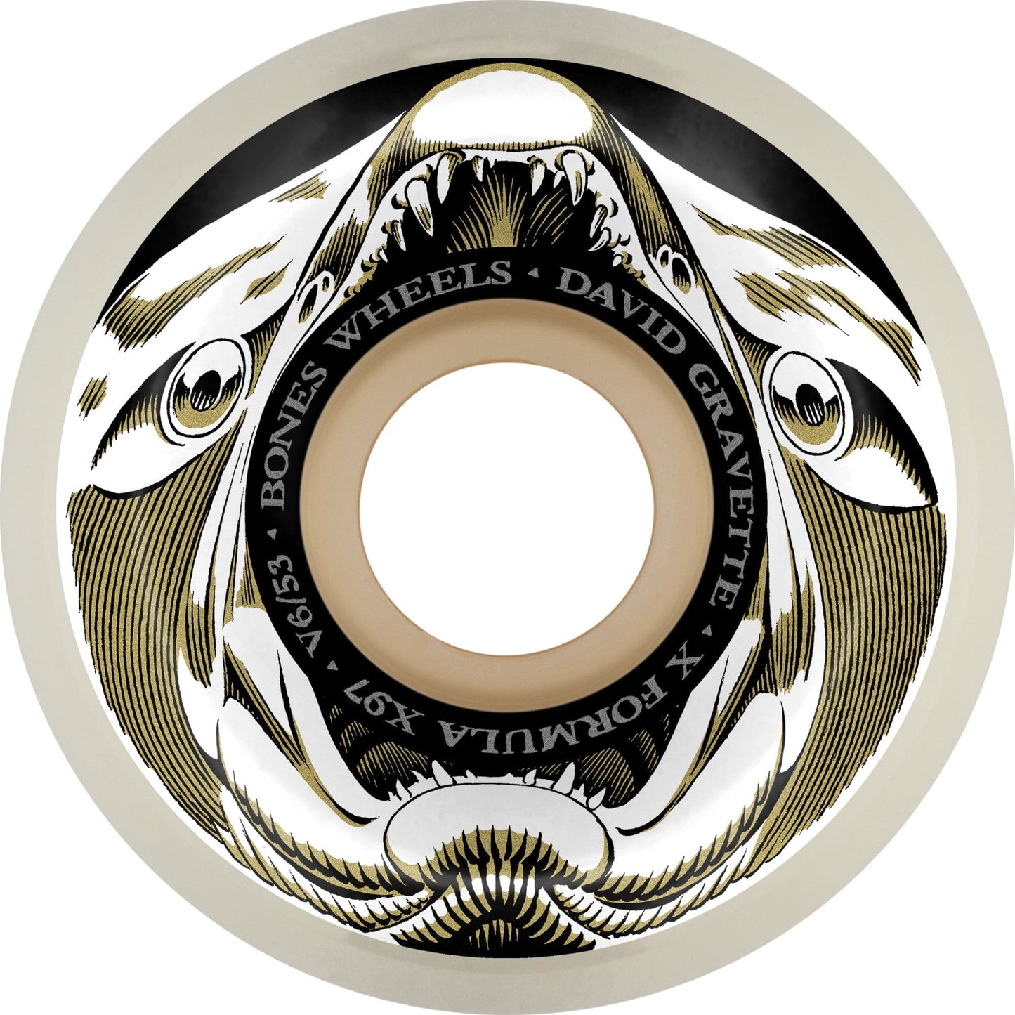 Bones | 53mm/97a - V6 Widecut - Gravette Salmon Illa Wheels
