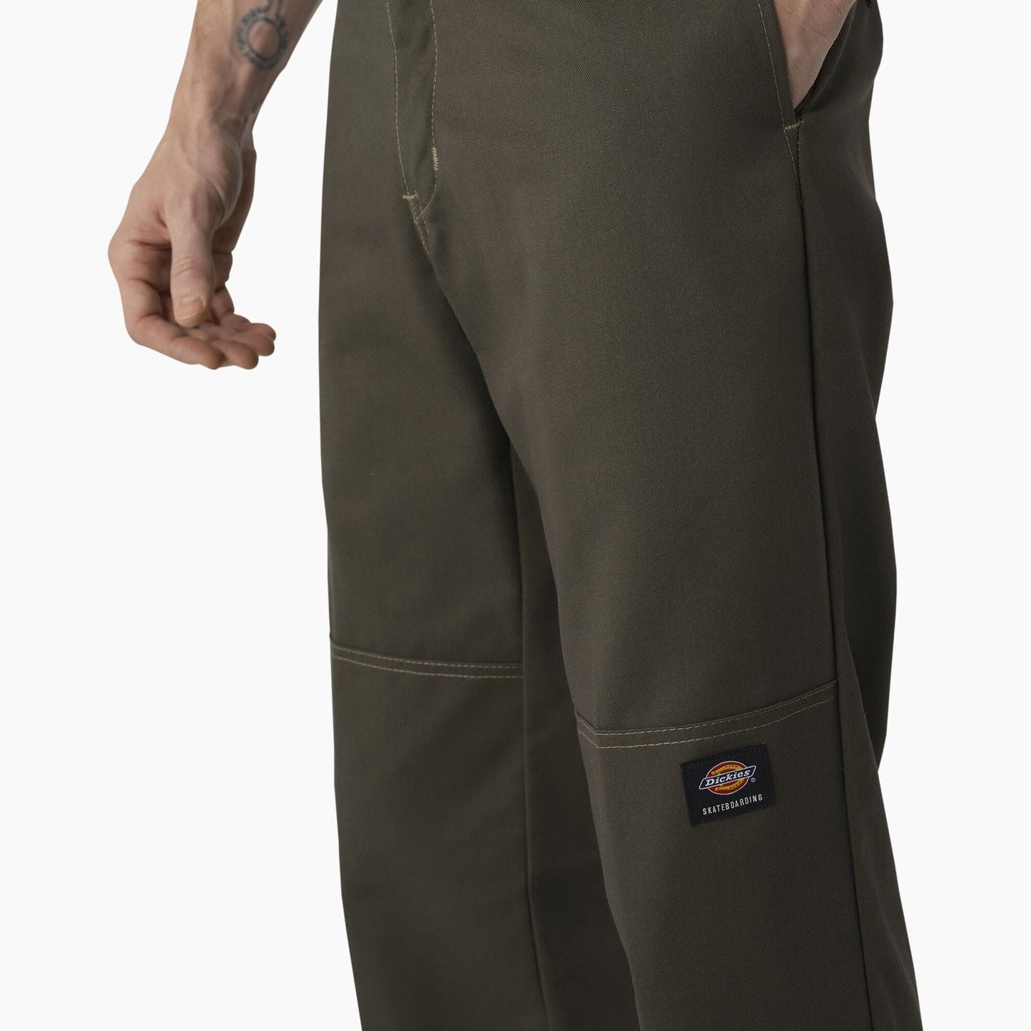 Dickies | Regular Fit Double Knee Skateboarding Pants - Olive Green