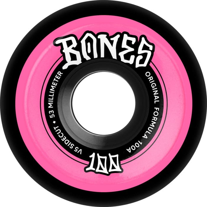 Bones | 100's - 53mm/100a V5 Sidecuts - Originals Black/Purple