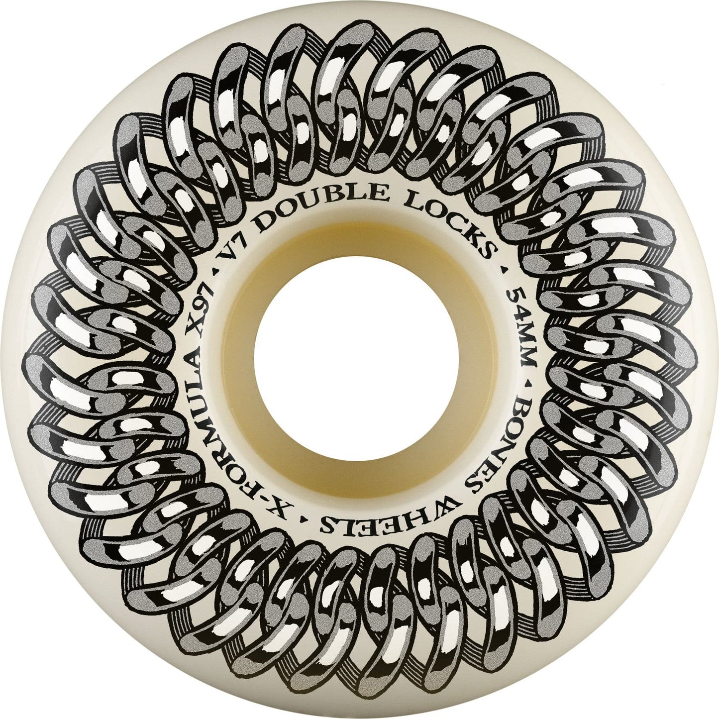 Bones | 54mm/X97a X-Formula V7 Double Lock Wheels - White