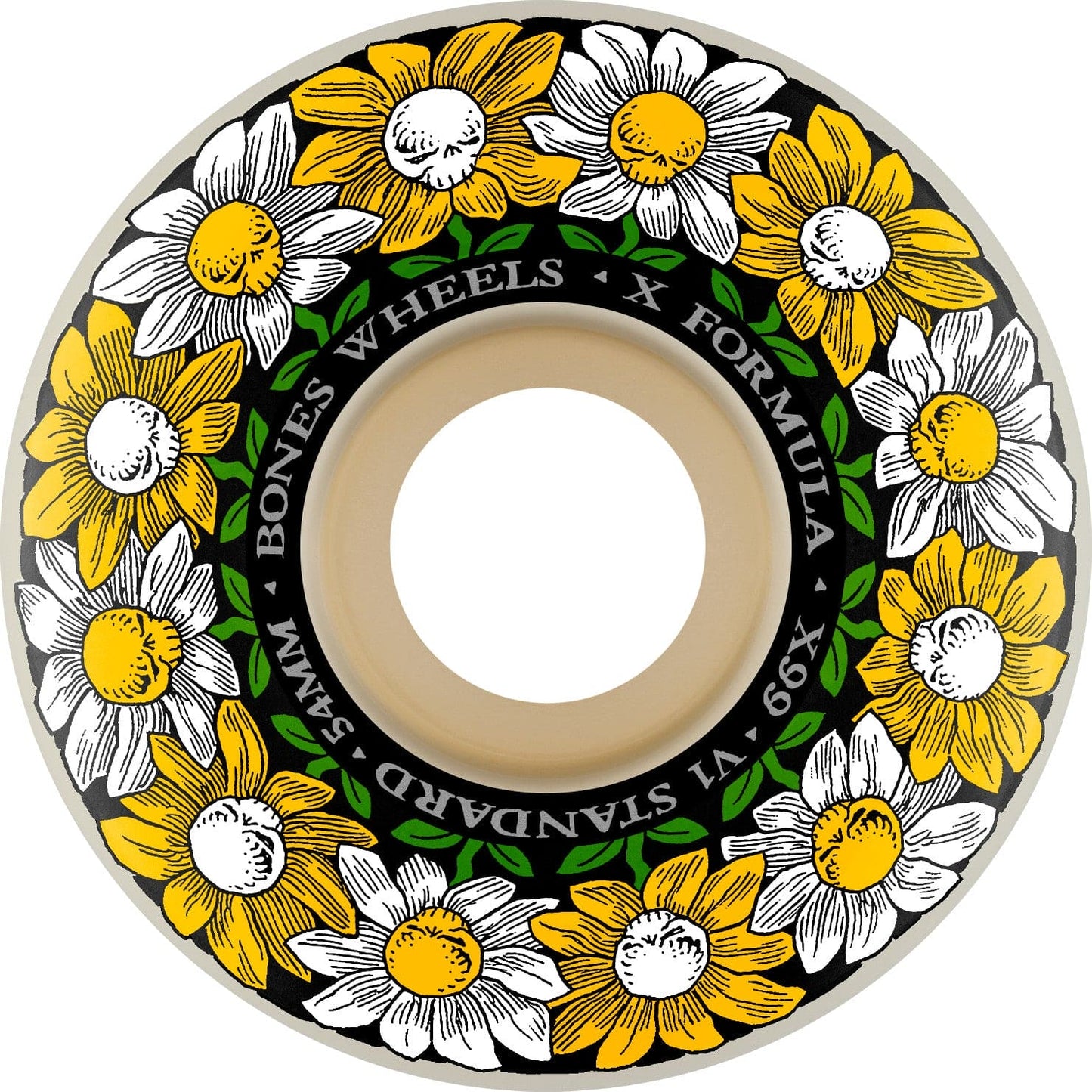Bones | 54mm/99a X-Formula Wheels Pushing Up Daisies - V1 Standard Shape