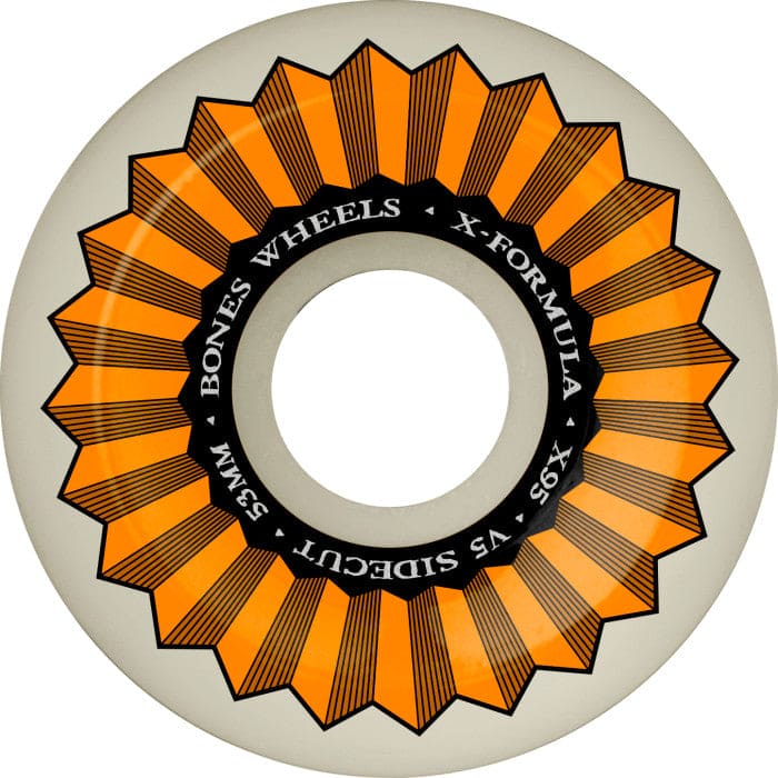 Bones | 53mm/95a X95 V5 Sidecut Wheels - White